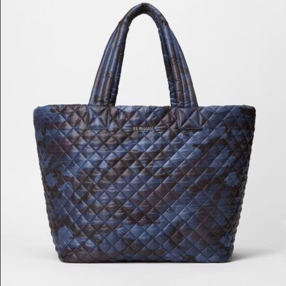 MZ Wallace  Large Metro Tote in dark blue camo